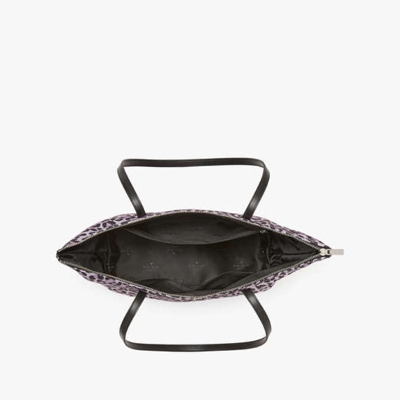 NWT Kate Spade Kitt Spotted Leopard Medium Tote in Violet Mis - Picture 3 of 4